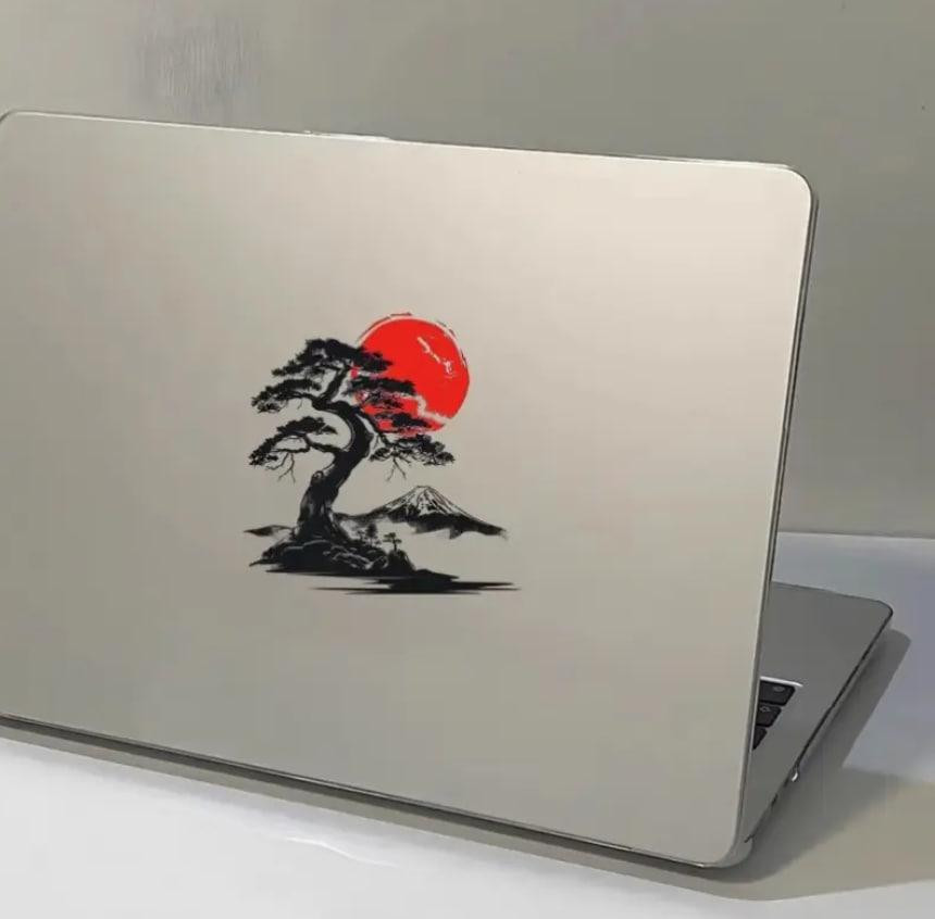 Виниловая Наклейка Японский Бонсай и Гора Фудзи 10*10 cм. Киев - изображение 2