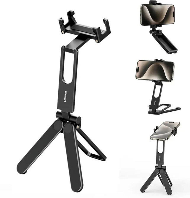 Підставка тримач для телефону алюмінієвий міні тріпод 20-27см Ulanzi MA26 Київ - фото 1