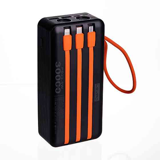 Повербанк зі швидким заряджанням та 3 шнурами 30000 mAh портативний зарядний пристрій powerbank заряджання для телефона HP-N56 Київ