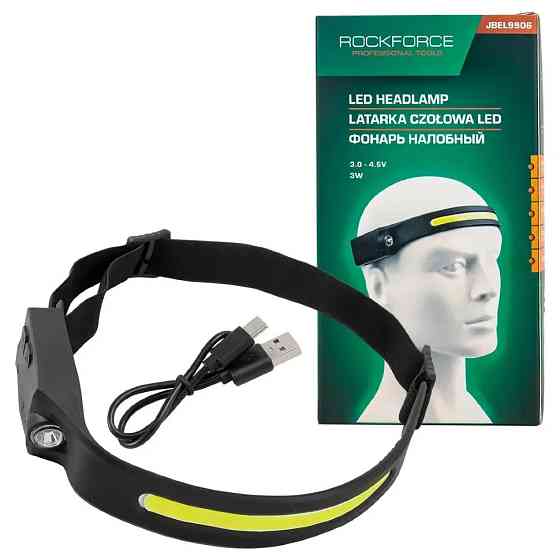 Ліхтар налобний ударостійкий Rockforce RF-JBEL9906 Одеса