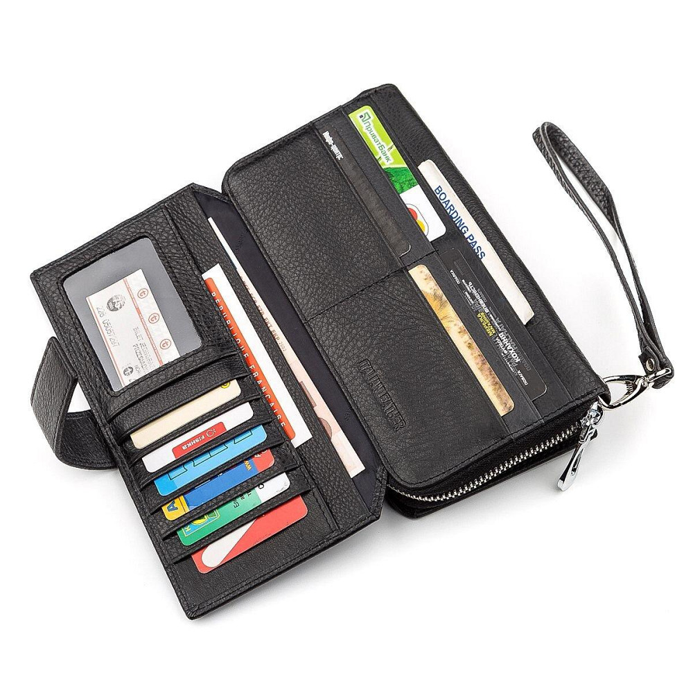 Чоловічий гаманець ST Leather 18453 (ST128) стильний Чорний Київ - фото 5