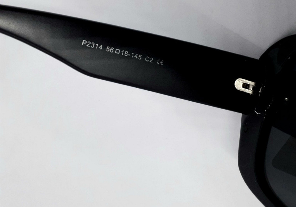 Женские брендовые очки черные с серым логотипом поляризированые. Киев - изображение 2