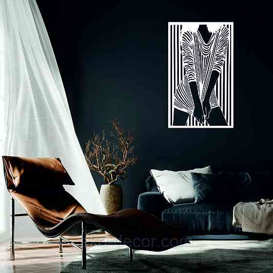 Декоративное настенное Панно «Девушка» Декор на стену 90*56 см, Белый Киев