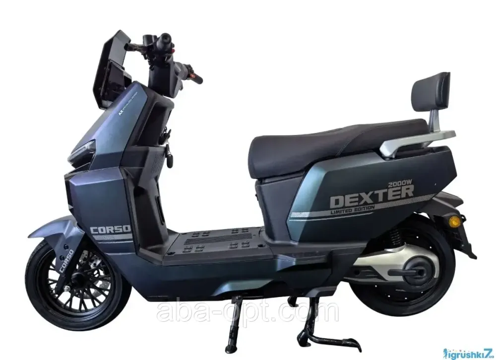 Електричний мопед CORSO Dexter DX 2000W-72Вт-35Ah GraFen шини 12"-12" купити в інтернет-магазині Одеса - фото 6