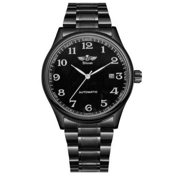 Чоловічий наручний годинник Winner Handsome (Чорний) Вінниця