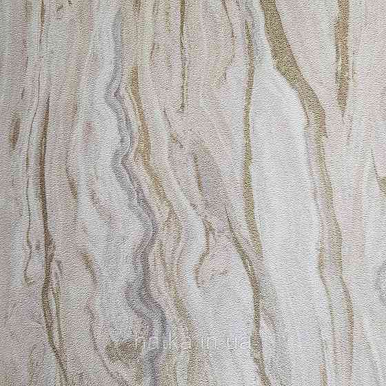 Шпалери метрові вінілові на флізелін дизайнерські Erismann Elle абстракція смуги хвилі рожеві золото срібло Київ