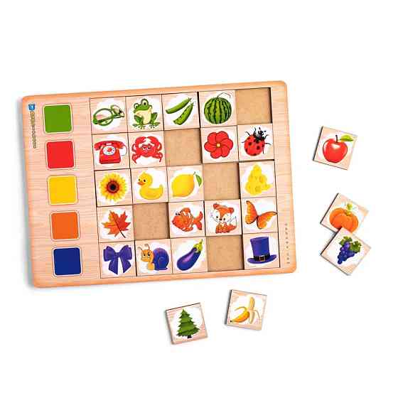 Деревянный пазл-вкладыш 