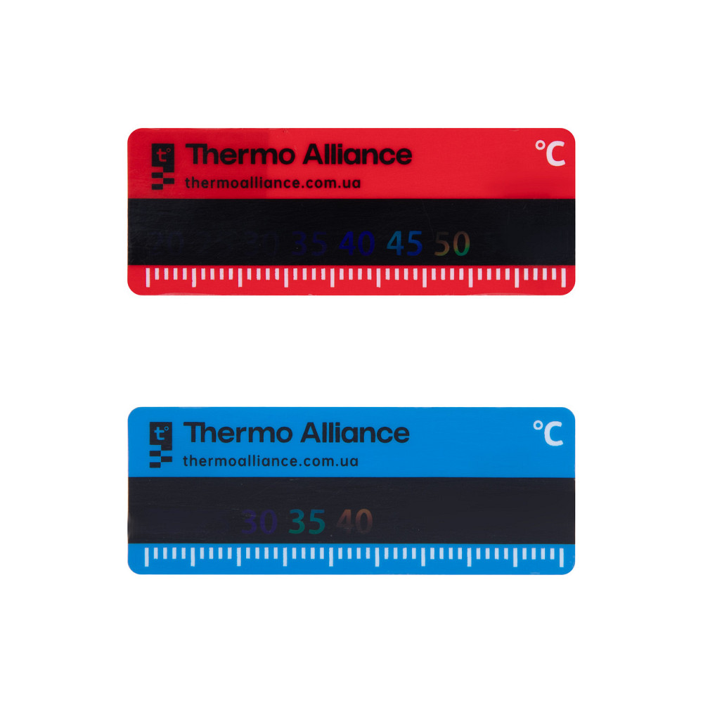 Комплект наклеек с термометром Standart для коллектора (красная+синяя) TAS342RB Thermo Alliance Киев - изображение 1