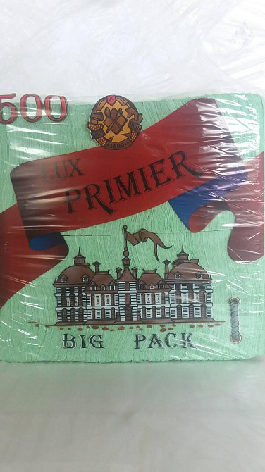 Бумажная салфетка  500лист Премьер Зеленый (1 пачка) Харьков - изображение 1