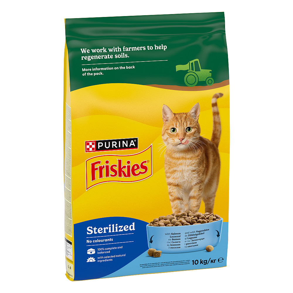 Сухий корм FRISKIES Sterilized для дорослих стерилізованих котів, з лососем, тунцем та овочами, 10 кг Київ - фото 3