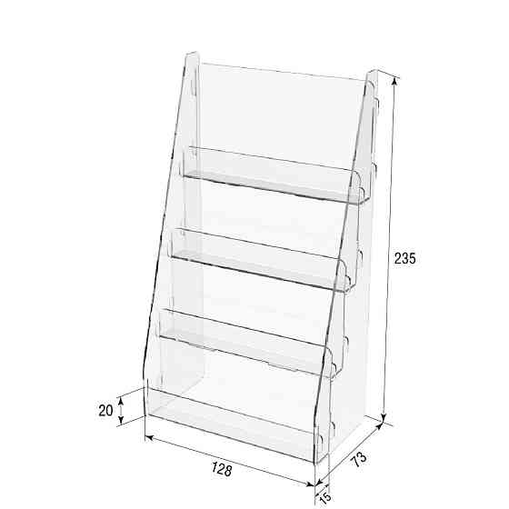 Товарна горка EKOSTAR на 4 полиці 128х73х235 Київ