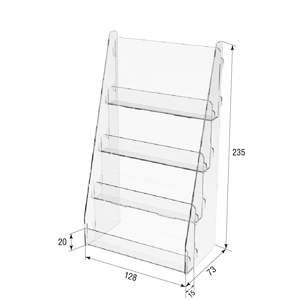 Товарна горка EKOSTAR на 4 полиці 128х73х235 Київ - фото 3