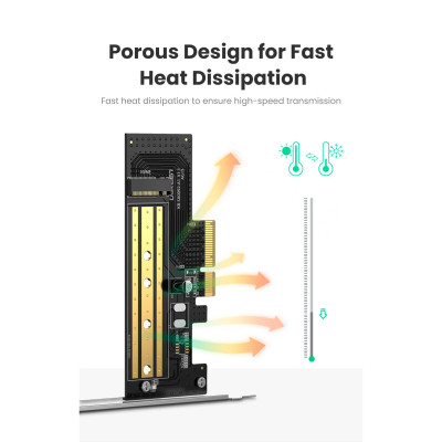 Контролер Ugreen PCI-E 3.0 for SSD M.2 (NVMe) x4 CM302 (70503) Вінниця - фото 11