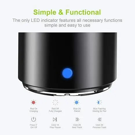Портативна Bluetooth колонка EWA A106 Pro Black Бездротова міні акустика з басовим випромінювачем Водонепроникна IP67 Чохол Київ - фото 4