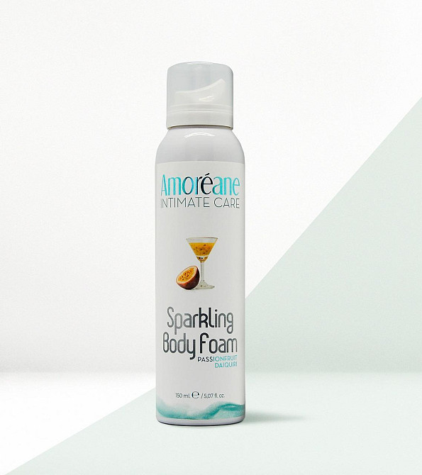 Масажна піна Amoreane Sparkling Body Foam Passionfruit Daiquiri (150 мл) Sex Aura Київ - фото 1