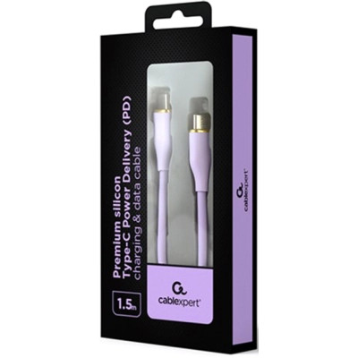 Дата кабель USB-C to USB-C 1.5m 3A Cablexpert (CC-USB2S-CMCM-1.5M-BK) Вінниця - фото 2