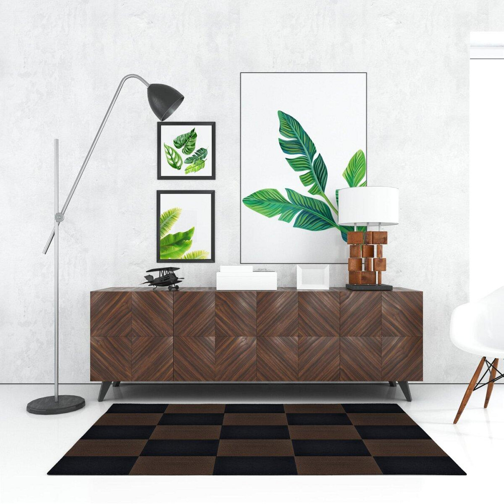 Самоклеящаяся плитка под ковролин тёмно-коричневая Киев - изображение 5