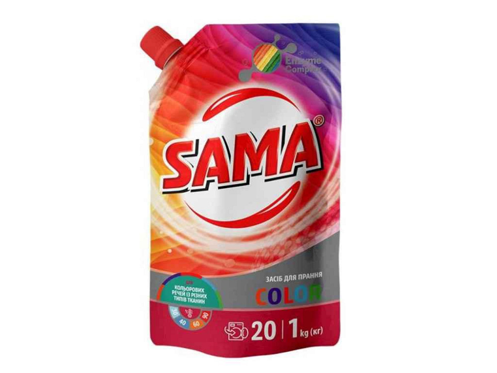 Засiб для прання 1л універсальний синтетичний COLOR ТМ SAMA   Solmir Київ - фото 1