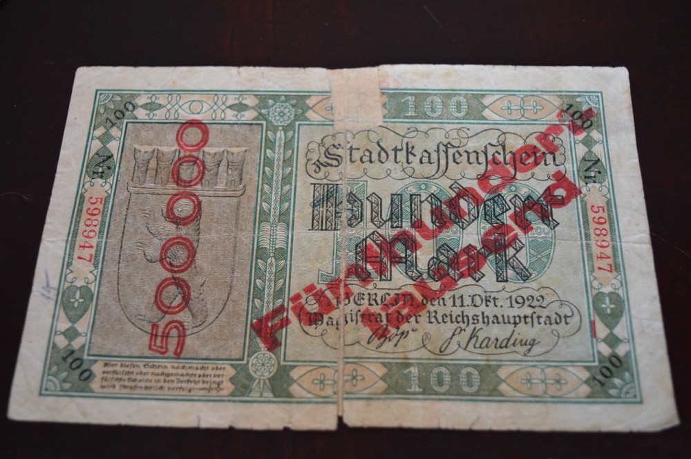 Германия, 100 марок (500000), 1922 г. 598947 Полтава - изображение 1