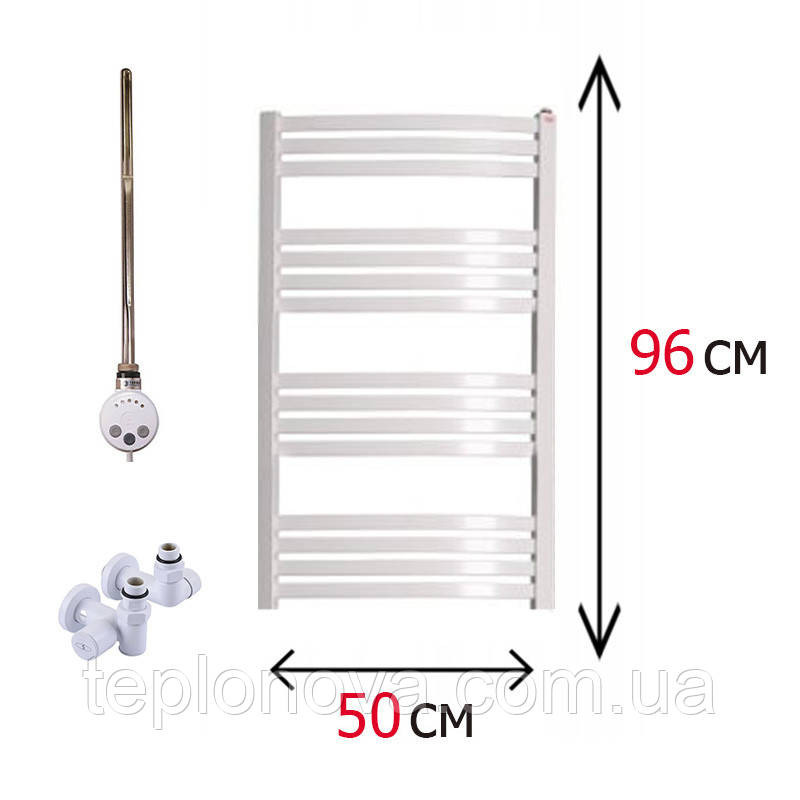 Комбінована Рушникосушка Плоска Біла 960х500 Terma Dorota Чернівці - фото 1