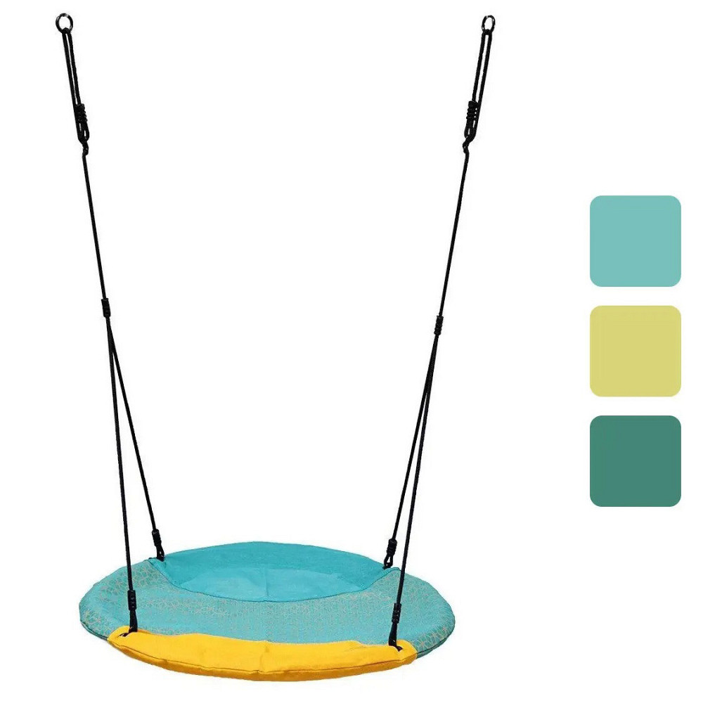 Гойдалка дитяча підвісна Гніздо KBT Winkoh Бельгія для дітей Бірюзовий Київ - фото 1