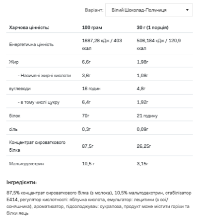 Whey Protein - 900g White Chocolate Strawberry Київ