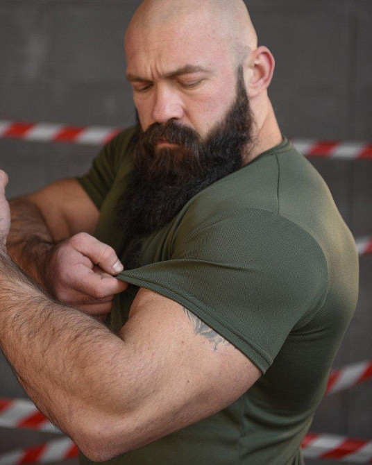 Тактична терморегулююча футболка SABUR hell олива ВТ6580 Одеса - фото 6