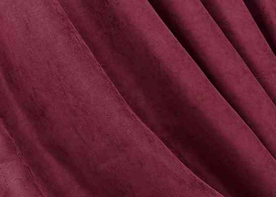 Комплект коротких штор VR-Textil Мікровелюр Petek YL № 1712ш Бордовий 130х170 см 2 шт (35-0388) Київ