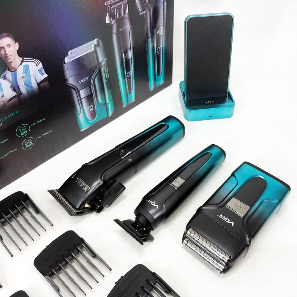 Класна машинка для стрижки волосся, Акумуляторна машинка-тример для стрижки волосся PY-16 Львів - фото 9