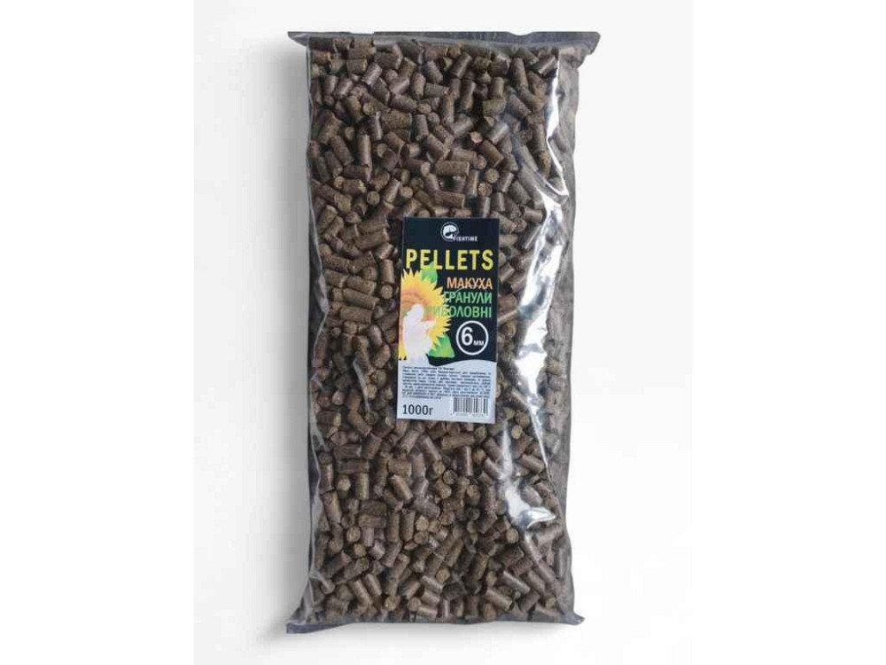 Принада в гранулах Pellets макуха 6мм 1кг ТМ FISHTIME Київ - фото 1