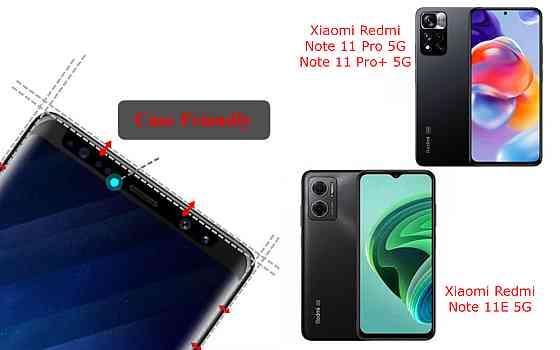 Захисне скло HyperGlass Pro для Xiaomi Redmi Note 11 Pro 5G, Note 11 Pro+ 5G, Note 11E 5G – максимальна чутливість та захист Київ