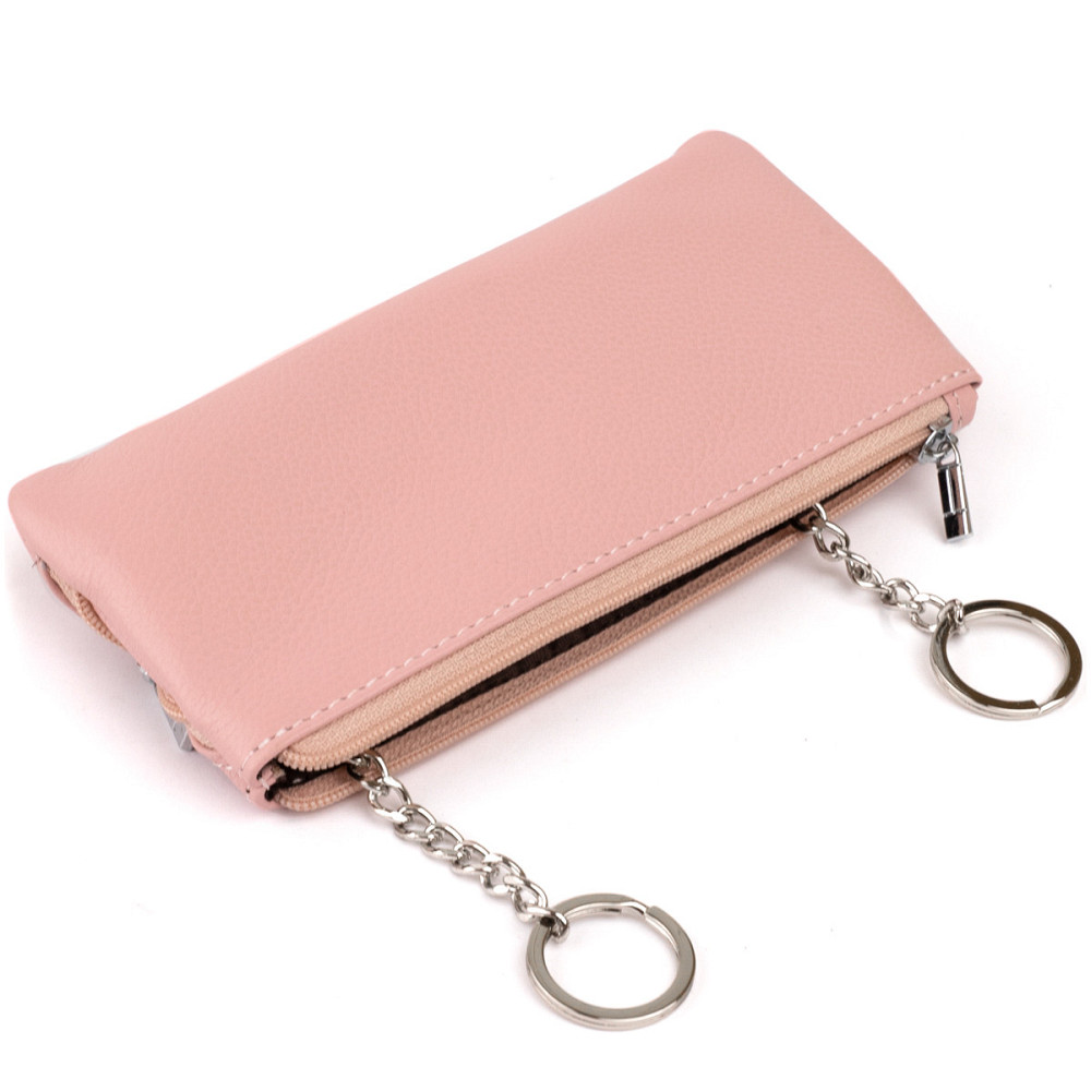 Ключница-кошелек с кармашком женская ST Leather 19353 Розовая Киев - изображение 2