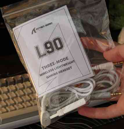 ГАРАНТІЯ • Attack Shark L90 • Бездротові ігрові навушники (White) Харків