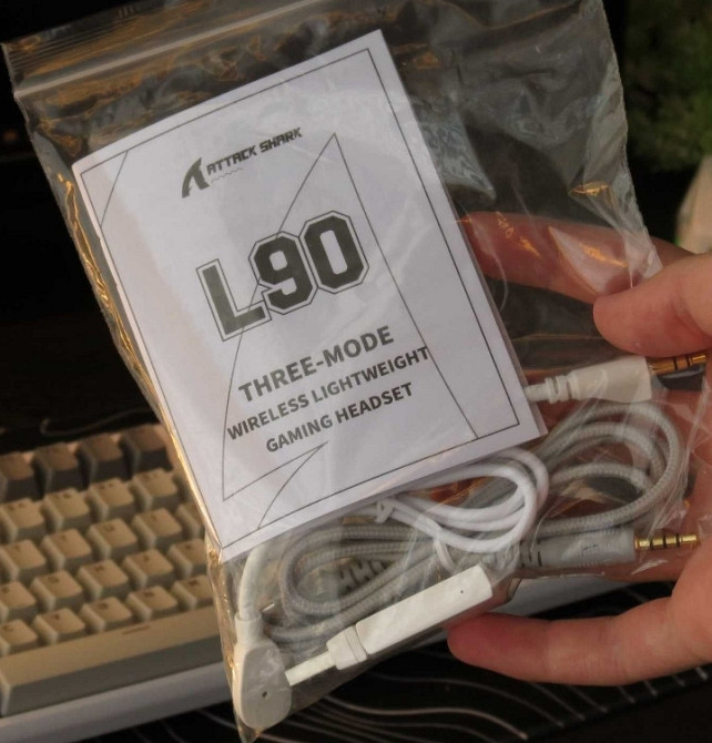 ГАРАНТІЯ • Attack Shark L90 • Бездротові ігрові навушники (White) Харків - фото 2