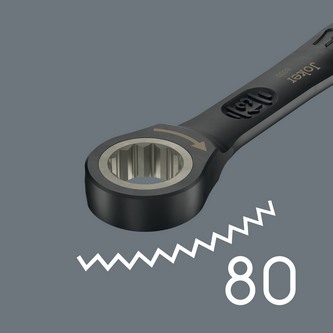 Набір ключів комбінованих Wera з тріскачкою 8-19мм 11шт, в сумці, Joker 6000 Black Edition 05020017001 Одеса - фото 7