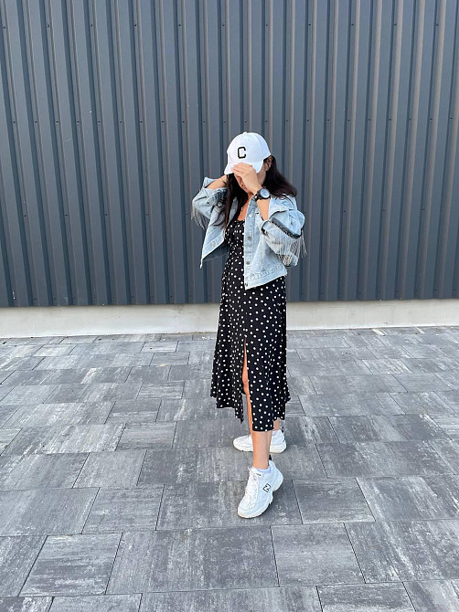 Джинсовая куртка женская оверсайз с бахрамой р 42-46 Харьков - изображение 2