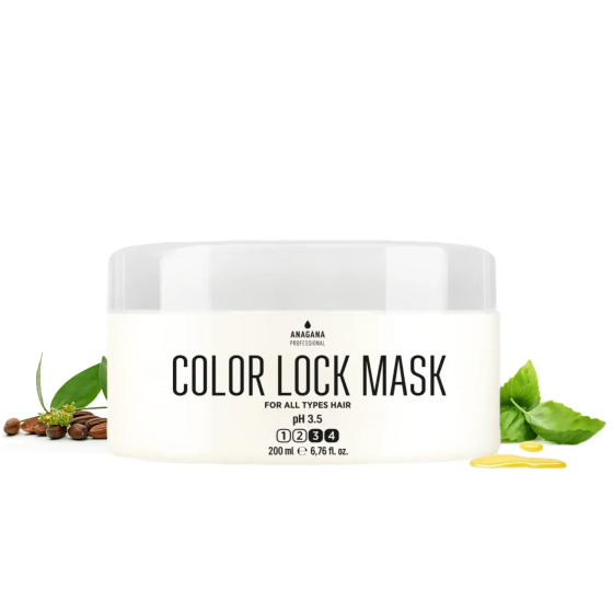 Маска закріплення кольору для всіх типів волосся COLOR LOCK MASK ANAGANA 200 мл Вінниця