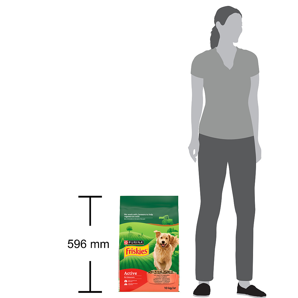 Сухой корм FRISKIES Active для взрослых собак с повышенной активностью, с говядиной, 10 кг Киев - изображение 5