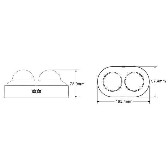 IP-відеокамера панорамна 4Mp TVT TD-9844E3B(D/PE/AR2) f=3.6mm, 2 мікрофони (77-00456) Київ