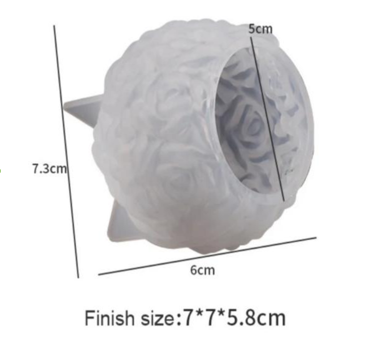 Силиконовая форма для изготовления свечей 7.5 x 6 cм 