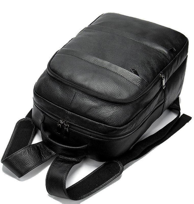 Рюкзак Vintage 14696 кожаный Черный Киев - изображение 7