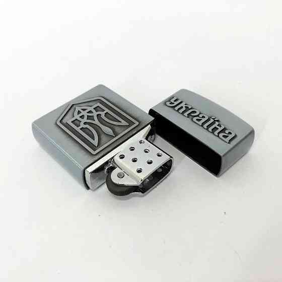 Запальничка кремнієва патріотична Україна 4550. Колір: срібний CT-78 Львів