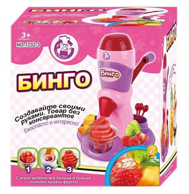 Соковитискач іграшковий стаканчики та ложки в комплекті Рожева (1232-3) Чернігів - фото 1