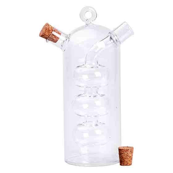 Yiwu Пляшка для олії та оцту 2 в 1 скляна 400 мл для оливкової, соняшникової олії та оцту HP-34 Коломия