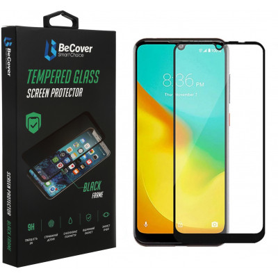 Стекло защитное BeCover ZTE Blade A51 / A71 Black (706670) Винница - изображение 1
