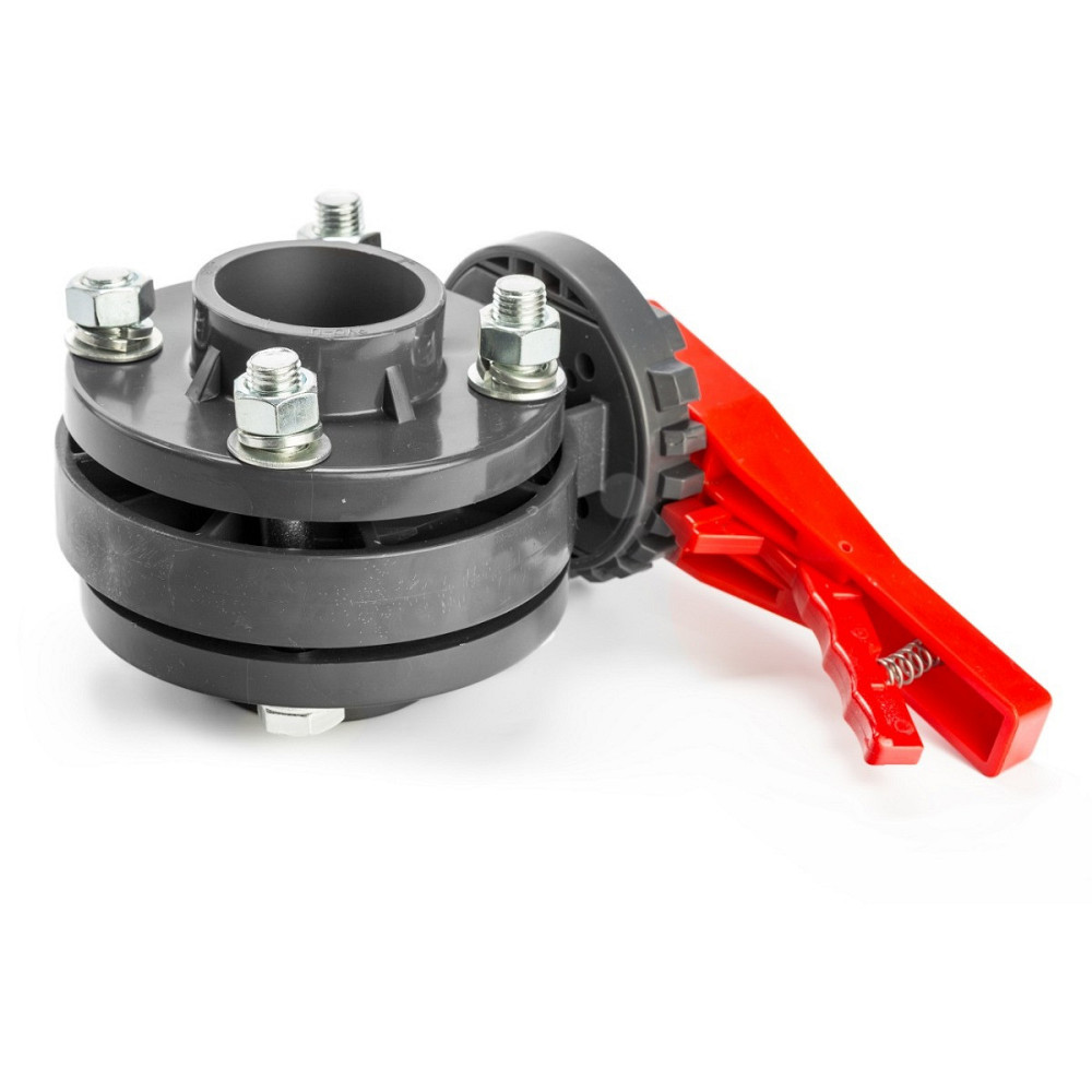 Кран метелик з ПВХ Aquaviva, d63 мм Київ - фото 2