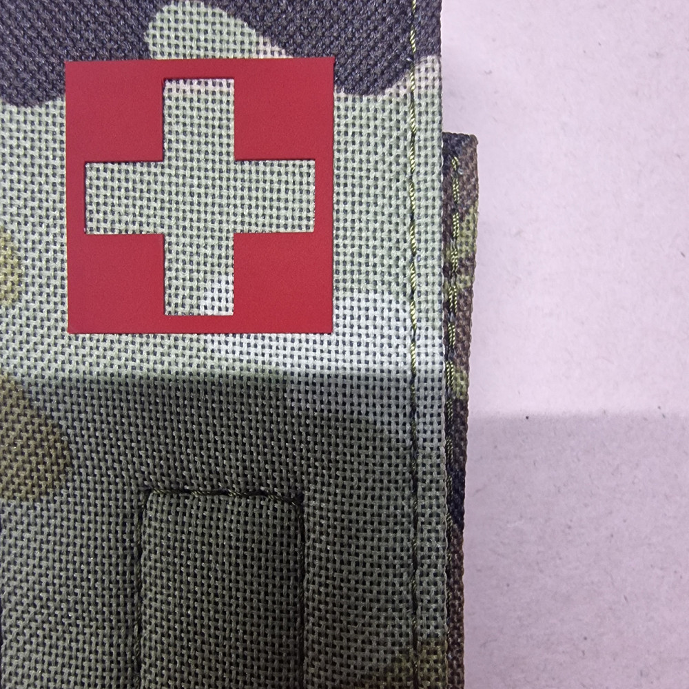 Наклейка червоний крест через утюг 3 см на 3 см Одеса - фото 4