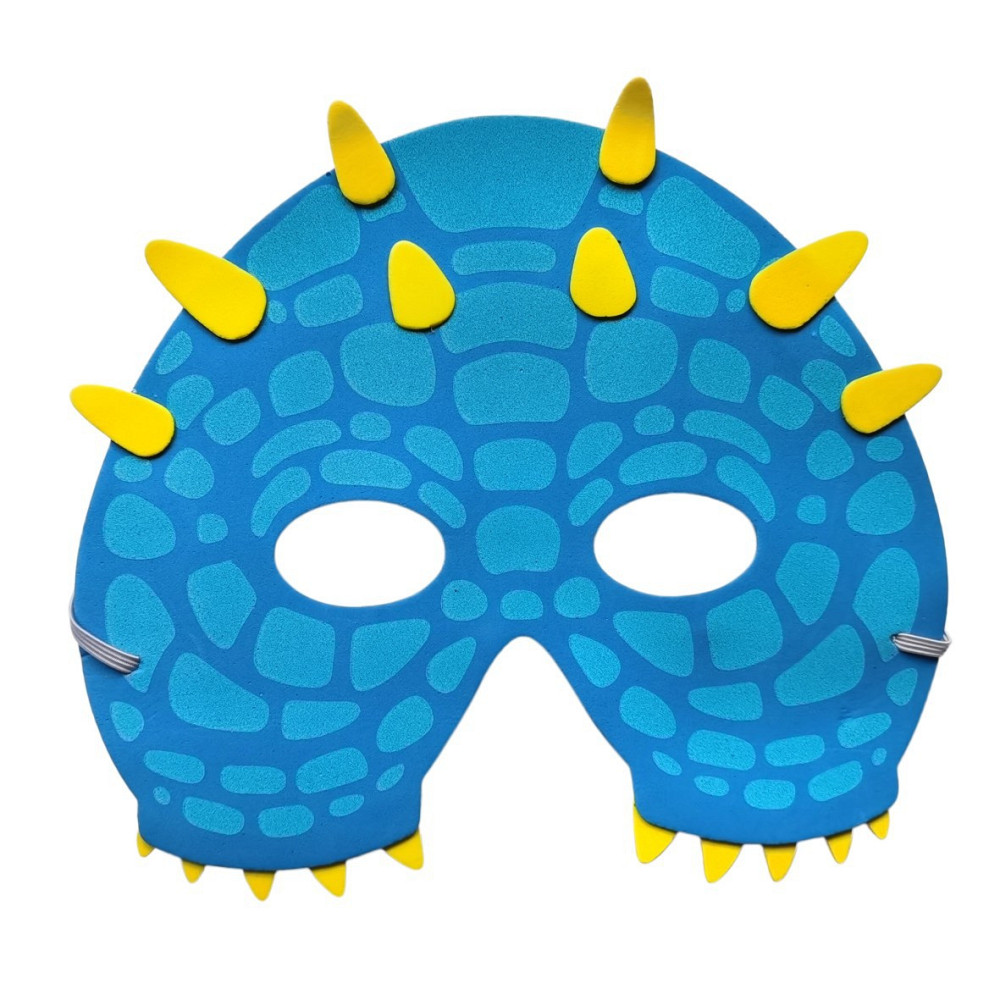 Детская маска Динозавр на лицо one size голубо-желтый Киев - изображение 1