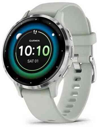 СМАРТ-годинник: Garmin Venu 3S Silver S. Steel Bezel w. Sage Gray Case. Київ