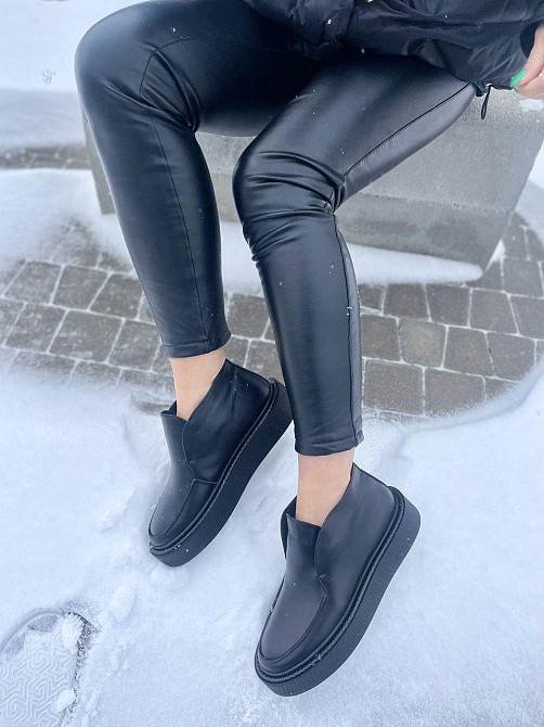 Черевики жіночі GREMMY чорні натуральна шкіра з хутром висота 8см (5333) 38р.39р.40р. Коломыя - изображение 5